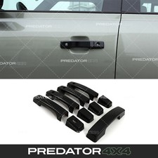 BLACK DOOR HANDLE COVERS PROTECTORS FOR LAND ROVER DEFENDER 110 130 L663 2020+