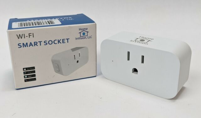 Home InVision Wi-Fi Smart Socket Phone Control Timing Smart Plug Set of 2
