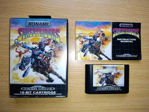 SUNSET RIDERS - KONAMI - SEGA MEGA DRIVE MEGADRIVE CIB PAL COMPLETE