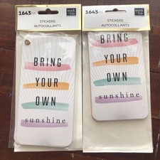 Lot Of 2/Work  Life by Happy Planner Sticker Book  Bring Your Own Sunshine/New