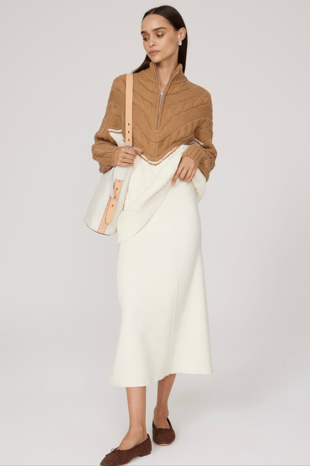 Staud Brown Hampton Sweater