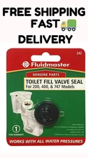 Fluidmaster Toilet Fill Valve Seal Replacement for 400A Valve, Black