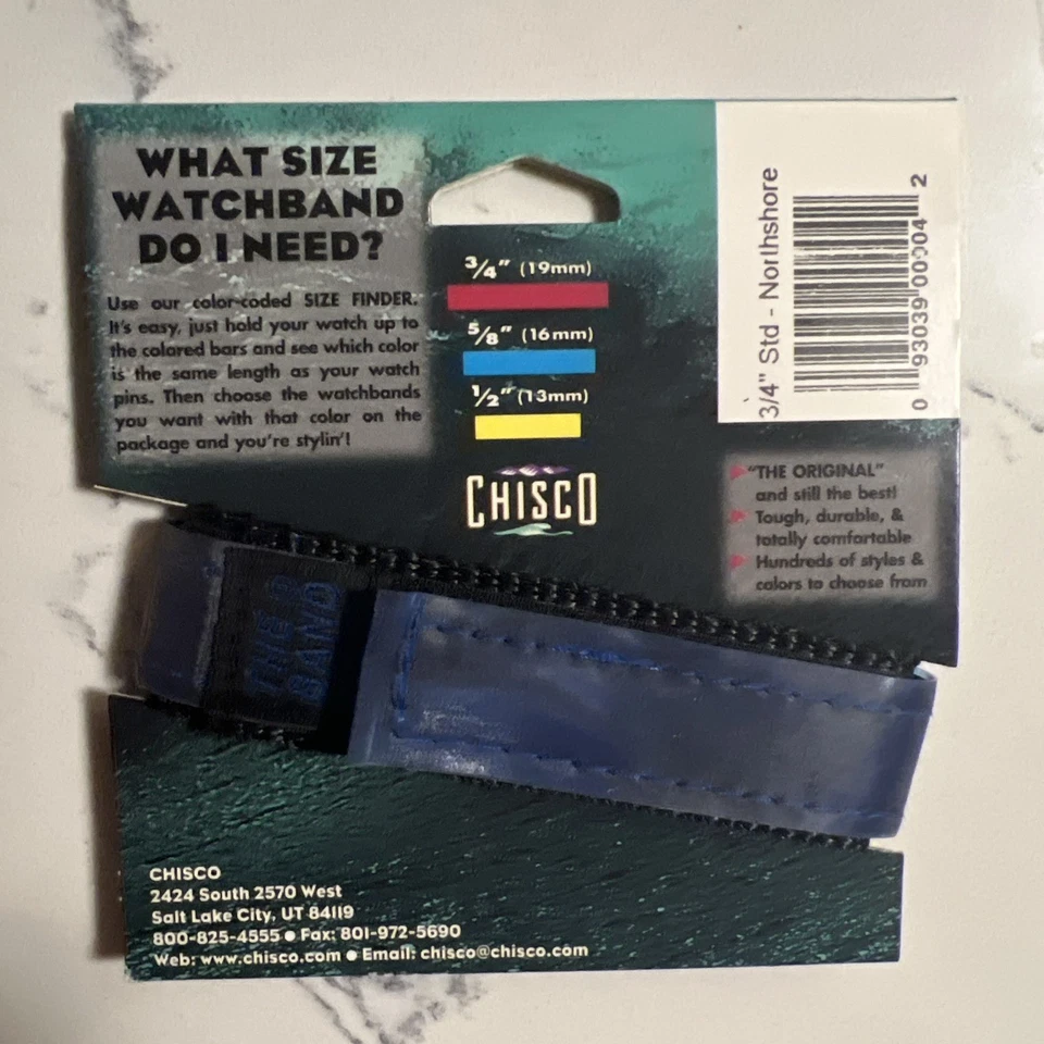 Correa de reloj deportiva holográfica de nailon vintage años 90’s Y2K 3/4 Foto 2 de 3