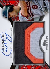 2023 Topps Sterling Sterling Seasons Autograph Relics Cal Ripken (Bunt)