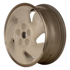Reconditioned 16x6.5 Flange Cut and Painted Bright White Wheel fits 560-06505