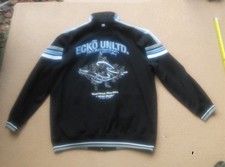 Vintage Y2K 2000s Ecko Unltd Track Jacket 72 Black Full Zip Sz 2XL
