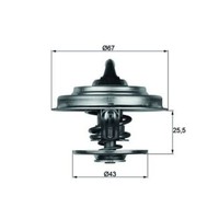 Thermostat KüHlmittel Mahle Tx 18 75D FüR Mercedes-Benz T2/L T2/Ln1 Kipper Vario