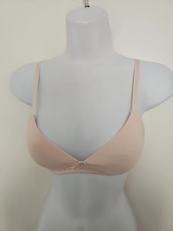 Nicole Miller Light Beige-Pink Bra size 34A Wireless Lightly Lined Adj. Straps - Image 2 of 4