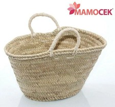 BORSA Borsina coffa donna paglia cm 38 h21 palma mare grezza da decorare M