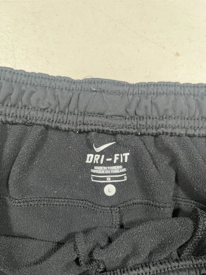 Nike Dri-FIT Track Pants Mens Large Black Ankle Zip Athletic Running Training - Image 3 of 4
