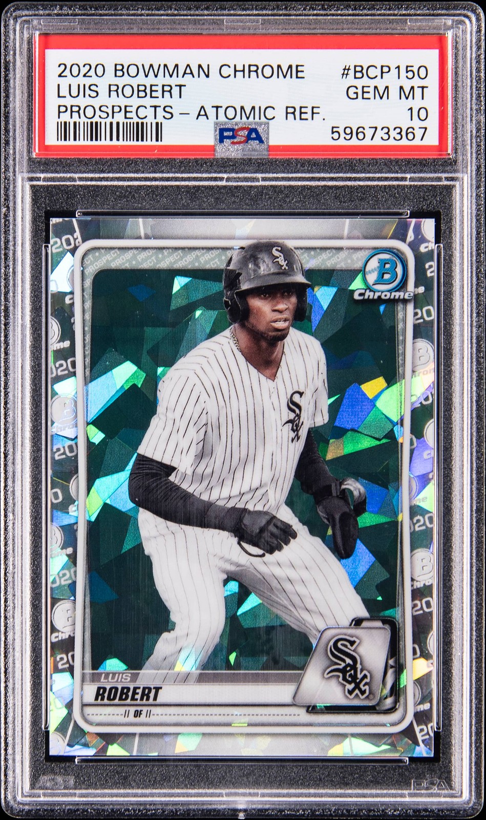 2020 Bowman Chrome Prospects Atomic Refractor #BCP-150 Luis Robert Rookie C