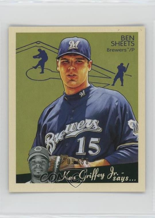 2008 Upper Deck Goudey Mini Green Back 9/88 Ben Sheets #107 0kb5