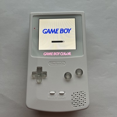 Gameboy Color WHITE shell upgrade, IPS Screen Upgrade, Speaker Upgrade