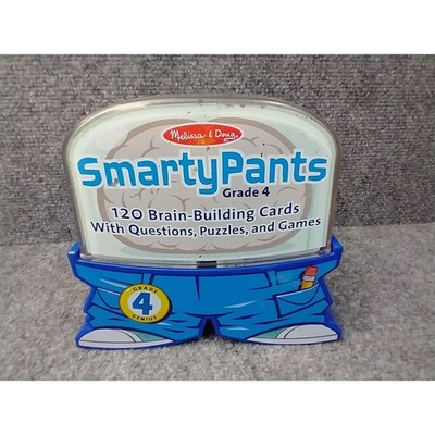 Melissa & Doug Smarty Pants Grade 4 Brain Building Cards 120 Questions Puzzles