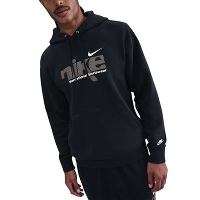 Nike Sweat à Capuche pour Homme Club Swoosh Noir - Photo 1/4