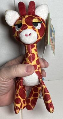 Bark Box S Jabari Giraffe Plush Dog Toy Crinkle Squeaker Whip-n-Flip Limbs NEW