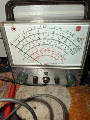 Ancien testeur controleur batterie bois bakélite volt ampères FACOM