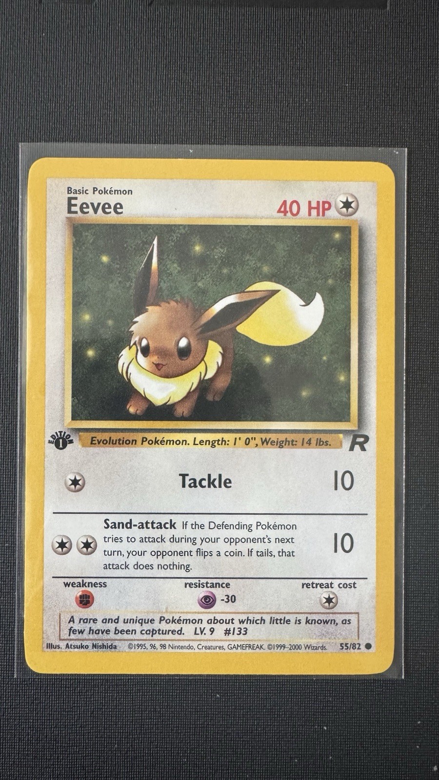 Eevee #55 1st Edition Team Rocket Near Mint