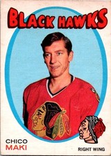 VINTAGE HOCKEY CARD 1971-72 OPC O-Pee-Chee Chico Maki Chicago Blackhawks NO1