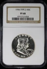 1956 Franklin Proof Half Dollar Type 2 50c NGC PF68