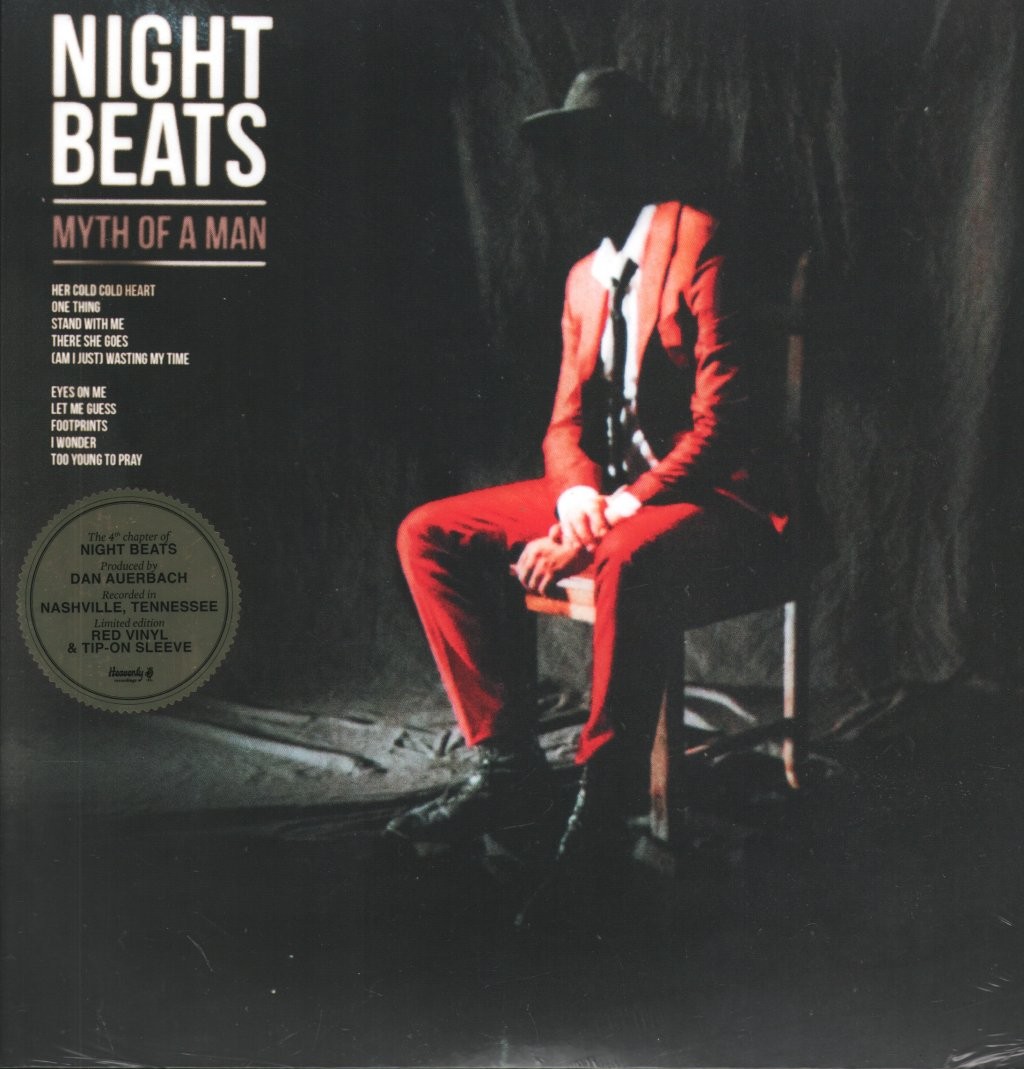 Night Beats Myth of A Man LP vinyl Europe Heavenly 2019 Limited edition red
