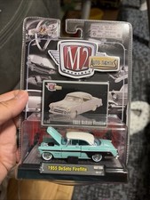 M2 Machines Auto-thentics 1955 Desoto Fireflite Greenblack 164 Diecast 08-37 M2 Machines Auto-thentics 1955 Desoto Fireflite Greenblack 164 Diecast 08-37