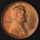 1929 Lincoln Wheat Cent - Uncirculated Red