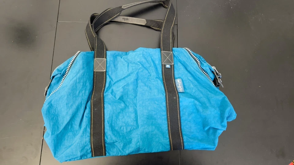Vintage Kipling Reisetasche in Blau - Größe M mit Plüschaffe Anhänger - Bild 4 von 4
