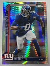Brian Burns 2025 Topps Chrome #234 Prism Refractor Giants