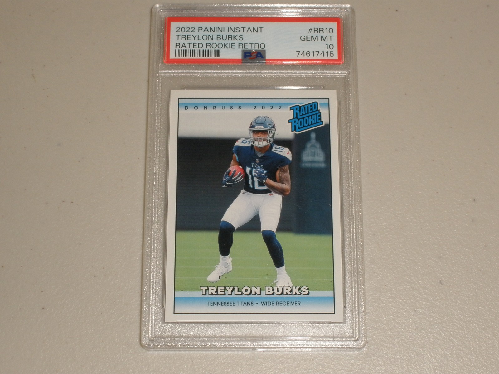 Treylon Burks Panini Instant Rated Rookie Retro #RR10 Base