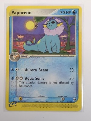 Vaporeon 25/100 Rare Sandstorm Pokemon Lightly Played