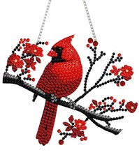 DIY Hanging Diamond Art Kit Pendant Cardinal Diamond Painting Kit