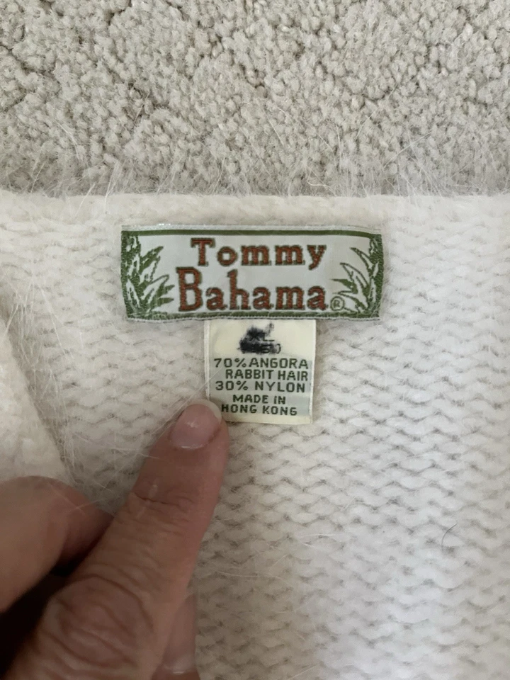 Suéter Angora Tommy Bahama Vintage Años 90 XL (Se Ajusta a s/M Ver Dimensiones) Foto 3 de 4