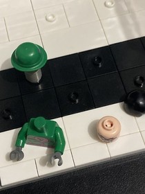 LEGO Batman Riddler Minifigure w/ Hat - 7785 7787 CUSTOM