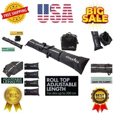 Ski Bag and Ski Boot Bag Combo - Ski Bags for Air Travel - Unpadded Snow Ski ...