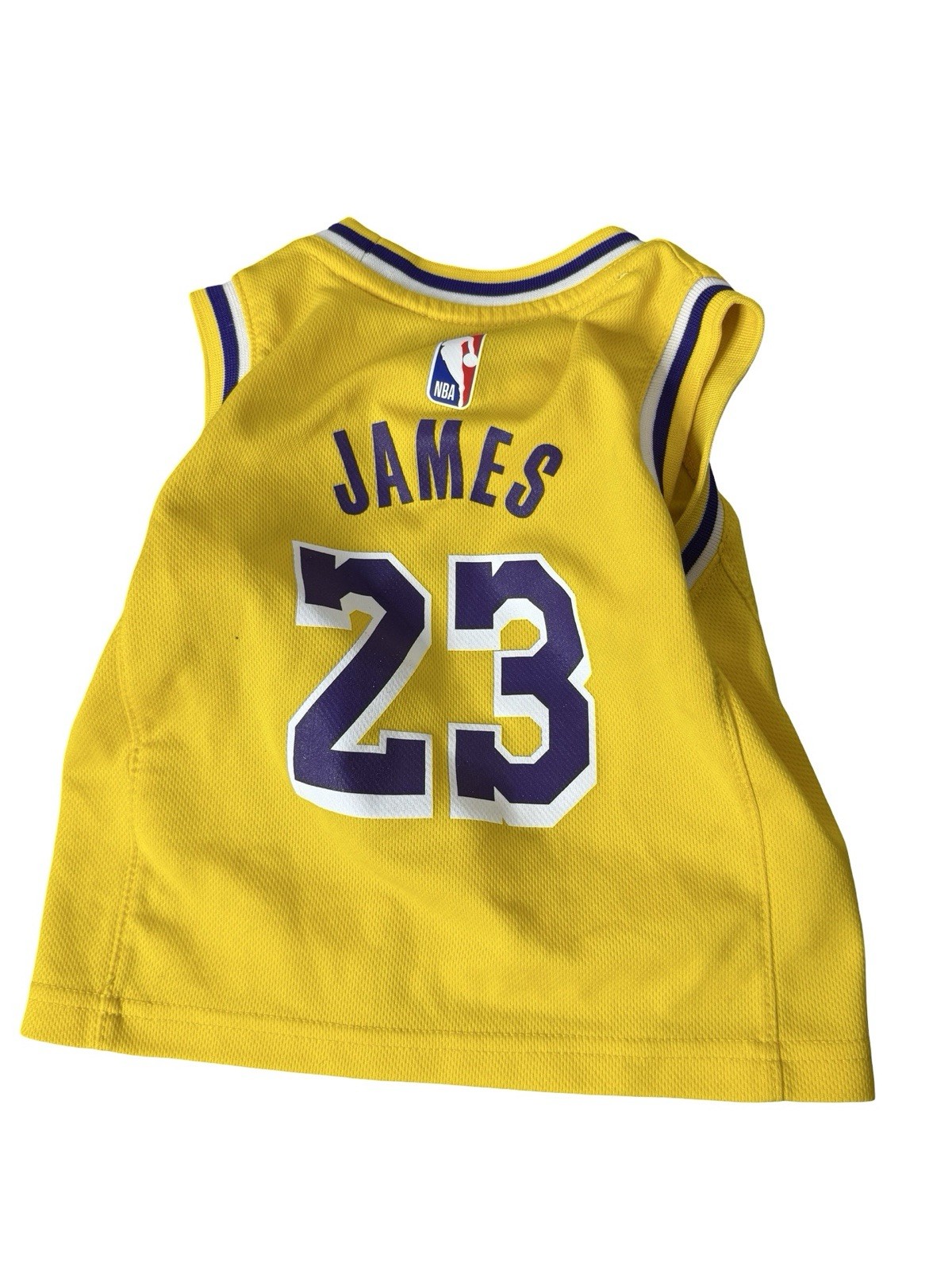 Nike Los Angeles Lakers Basketball #23 Lebron James Jersey Toddler 24m Yellow thumbnail 2