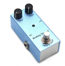 07 Mini Pedal Efecto Guitarra Tono Circuito-Coro Analógico Coro Azul Marino con True Bypass