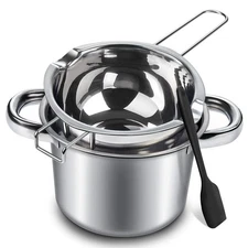 Double Boiler Pot Set 600ml Melting Pot with 1.5QT Stainless Pot & Spatula