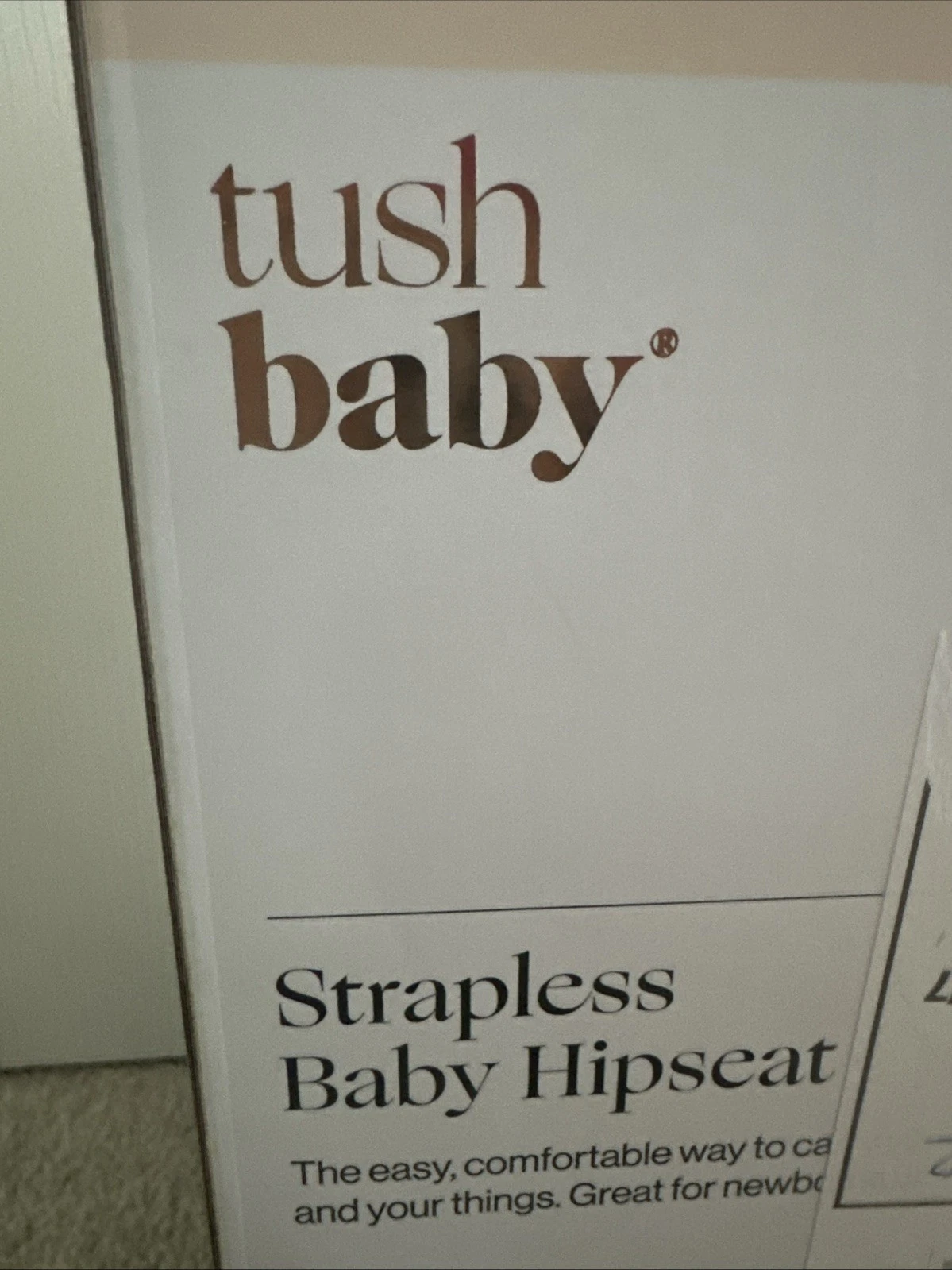 TushBaby The Only Safety Certified Hip Seat Baby Carrier - As Seen On Shark T...
