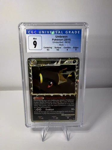 CGC 9 Umbreon Prime 86/90 Holo Undaunted Pokémon Card