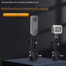 Aluminum Rubber Camera Mount with Ball Head for Motorcycle Bike Handlebar