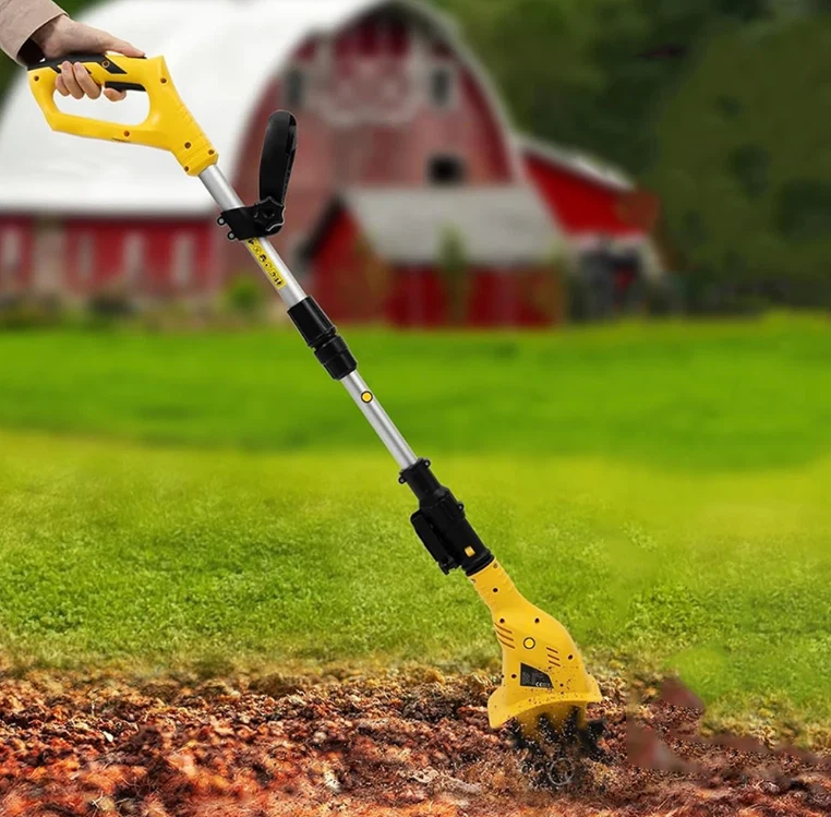 Tragbar Gartenfräse Bodenfräse Motorhacke Bodenhacke Kultivator mit 2 Akku - Bild 4 von 4