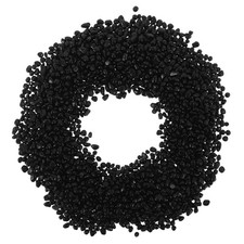 Aquarium Decorative Sand Black Polished Smooth Gravel Crushed Stone