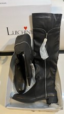 Luichiny boots Oh Really Riding Style Zipper Over Knee Thigh High Black Sz 10