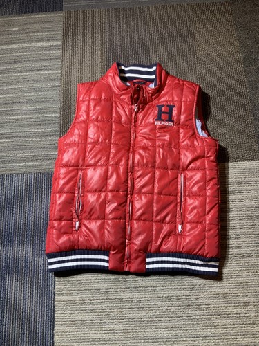Red Quilted Puffer Vest | eBay