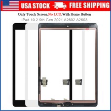 For 10.2" iPad 10.2 9th Gen 2021 A2602 A2603 Touch Screen Digitizer Replacement
