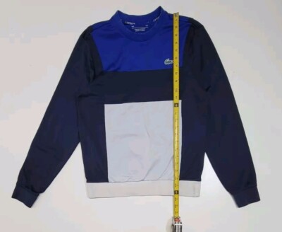 Lacoste Sport Color block Crew Neck Sweater Golf Tennis Djokovic Men's  Small