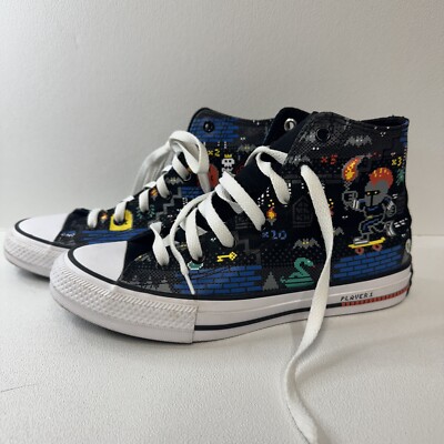 Converse Junior Chuck Taylor All Star Gamer Shoes Size 8-Bit Video Game  - Main Image