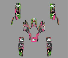 Yamaha Warrior 350 YFM350 Full Graphics Kit Custom Decals Stickers Premium