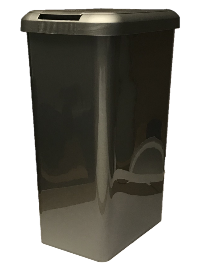 45 Litre Touch Top Kitchen Bin Rubbish Paper Waste Can Dustbin